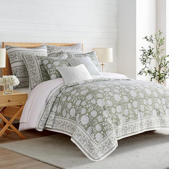 Levtex Home Adare Sage Reversible Twin/Twin XL Quilt Set - Image 4