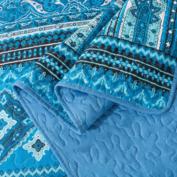 BEDIFANY Cotton California King Size Quilt Sets, Lightweight Overiszed King - Image 4