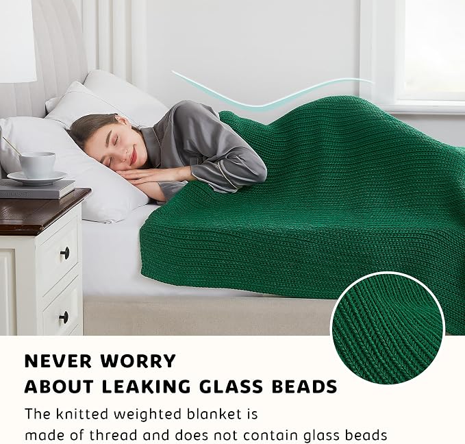 L'AGRATY Knitted Weighted Blanket - Image 5
