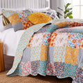 Greenland Home Carlie Modern Floral Reversible Quilt Set, 3-Piece King by GreenlandHome