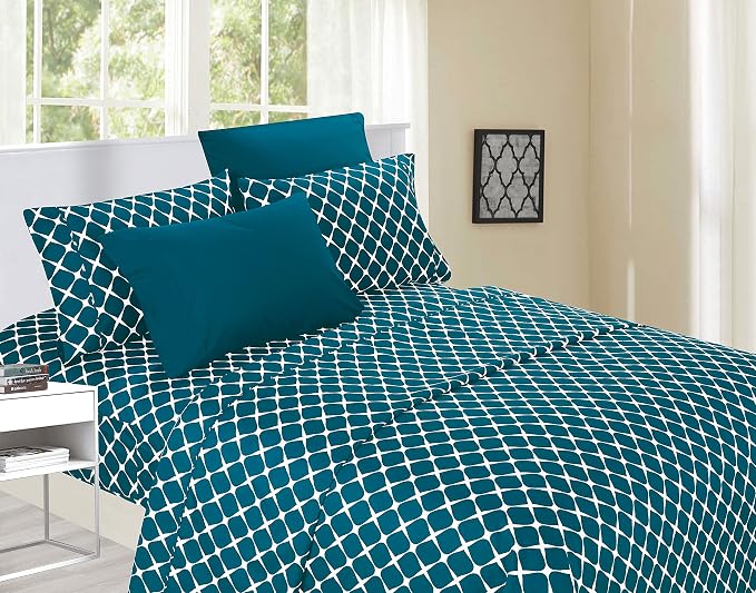 Elegant Comfort Luxury Softest and Coziest 6-Piece Bed Sheet Set, Wrinkle by ELEGANTCOMFORT