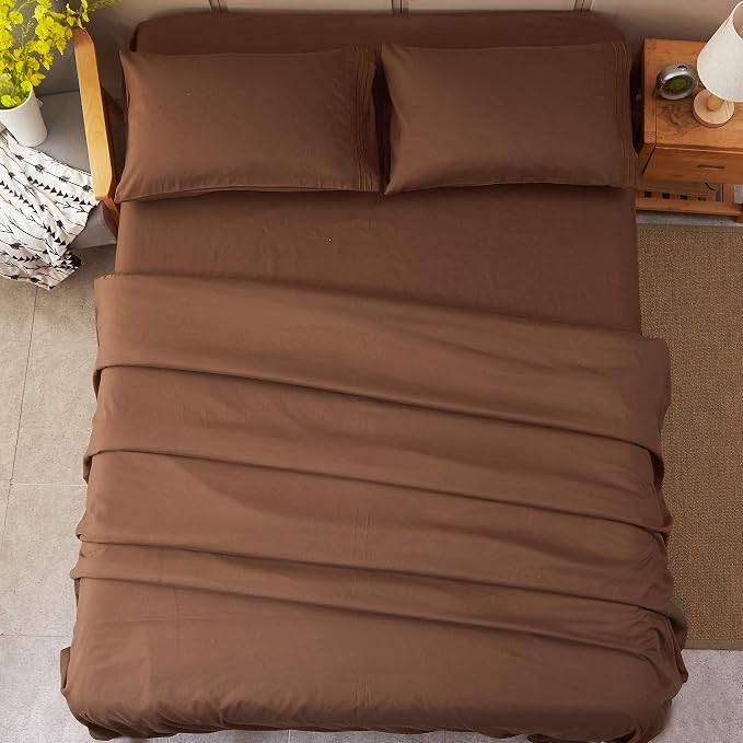SONORO KATE Bed Sheet Set Super Soft Microfiber 1800 Thread Count Luxury - Image 9