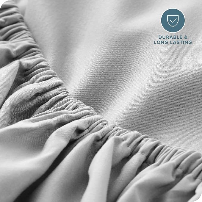 Bare Home Fitted Bottom Sheet King Size - Image 5