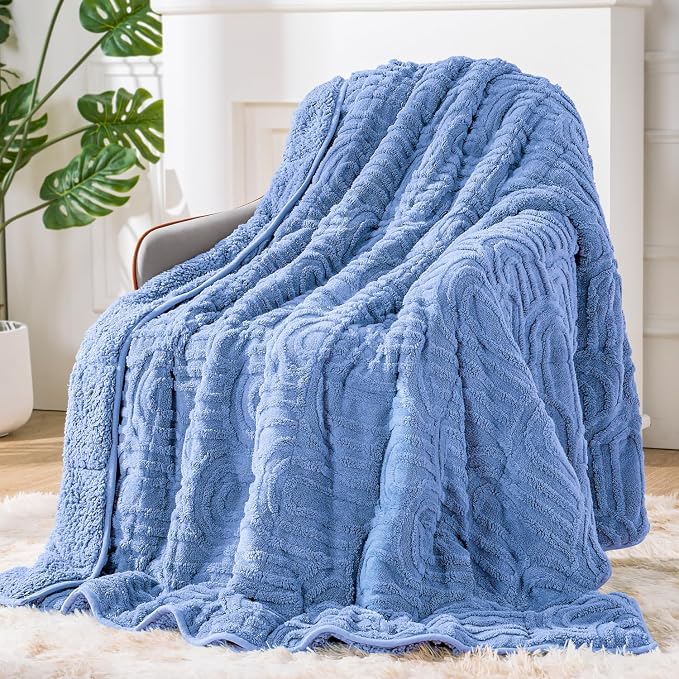 Sherpa Fleece Adult Weighted Blanket Great by EazfyPro
