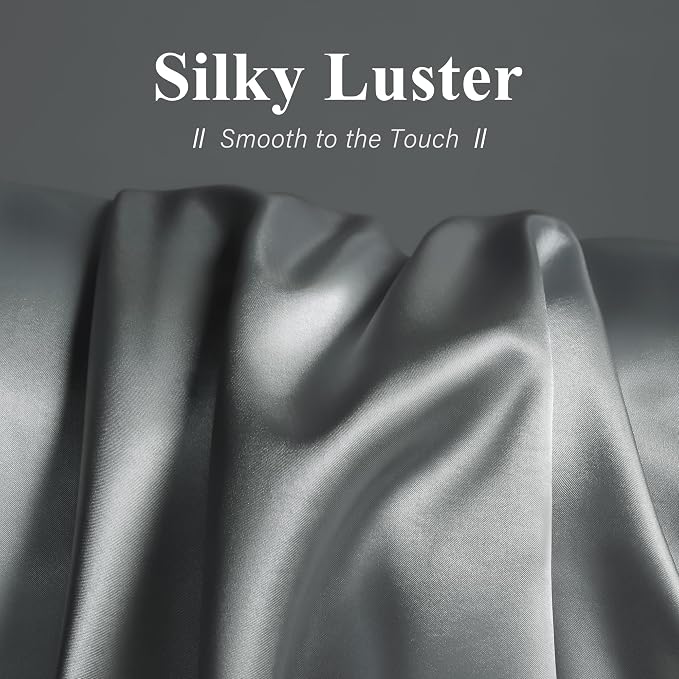 DOWNSTORIA Satin Body Pillow Cover Similar to Silk Body Pillow Pillowcase 1 Pack - Image 2