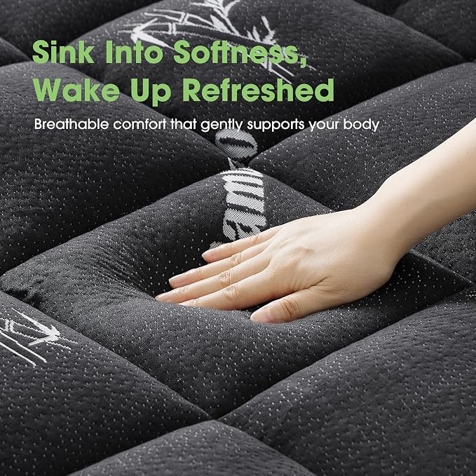 Mattress Pad Full Size, Cooling Pillow Top Mattress Topper, Ultra Soft Viscose - Image 2