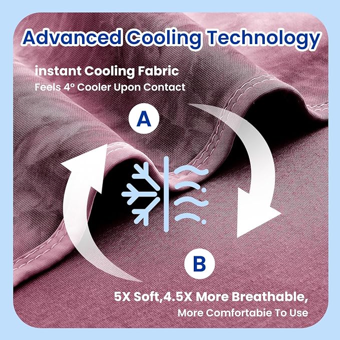 Topcee Cooling Throw Blanket for Hot Sleepers, Arc-Chill Q-Max >0.5 Cool Fiber - Image 5