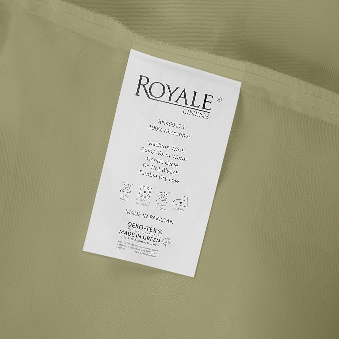 Royale Linens 2 Pack Bulk Flat Sheet Set - Image 9
