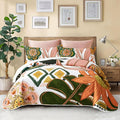 Tyrot 3 Piece Boho Floral Full/Queen Quilt Sets Farmhouse Botanical Reversible by TyrotHomeDecor