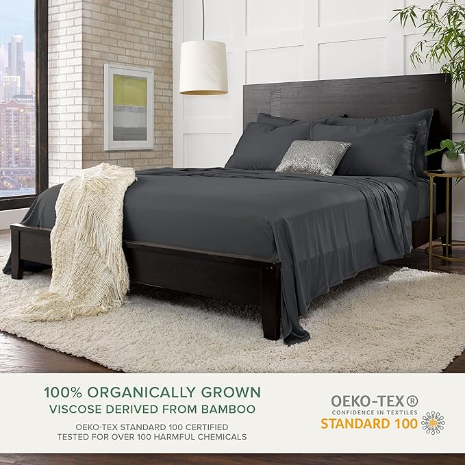 King Pillowcases by Pure Bamboo, Genuine 100% Organic Viscose Derived from - Image 3