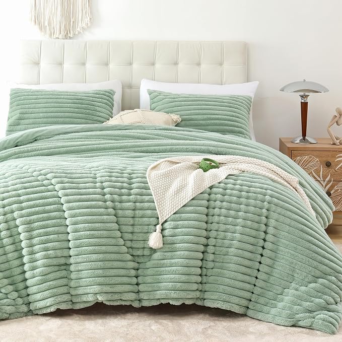 Smoofy Fluffy Queen Comforter Set 3 Pieces by SMOOFY