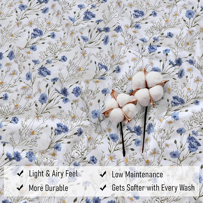 RUVANTI 100% Cotton Sheets – California King Percale Bedding, Cooling & - Image 8