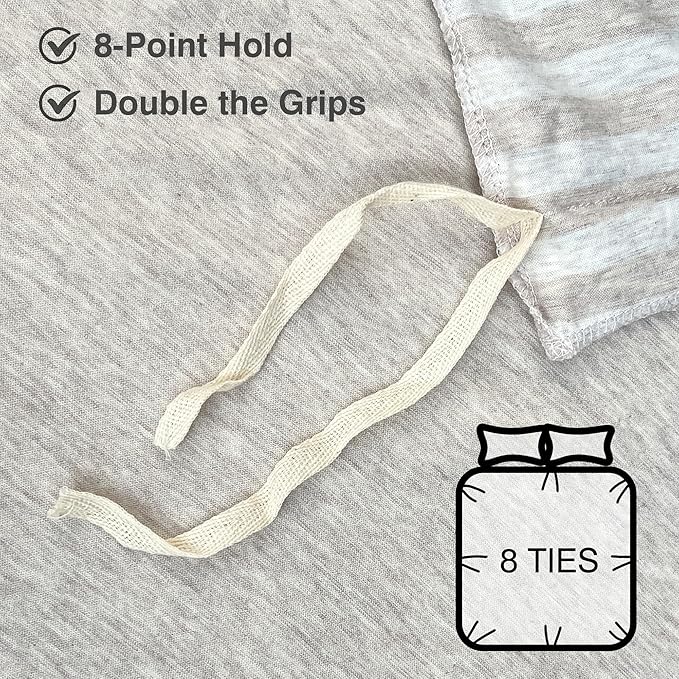 PURE ERA Jersey Knit Duvet Cover Set 100% T-Shirt Heather Cotton Super Soft - Image 5