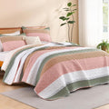 Litanika Quilt Queen Size Pink, Soft Lightweight Polyester Comforter Bedding Set by Litanika