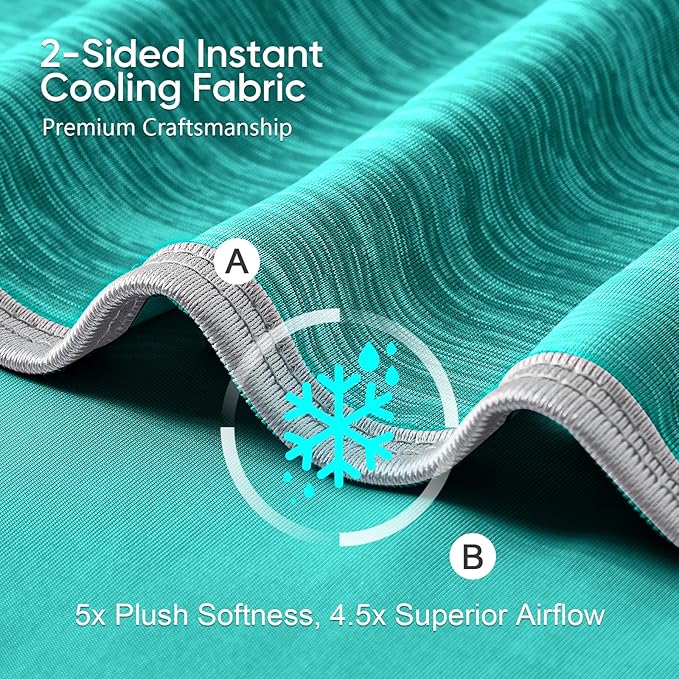 KMUSET Cooling Blanket Queen Size, Double Sided Summer Cooling Blankets - Image 3