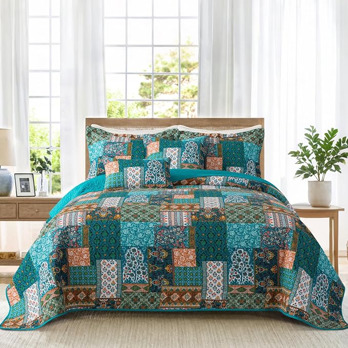 BEDIFANY Cotton King Size Quilt Set, Lightweight Bedspread King Coverlet by BEDIFANY