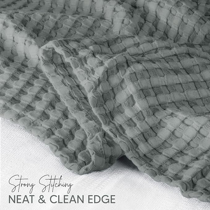 Utopia Bedding 100% Cotton Waffle Weave Blanket Big Size - Image 4