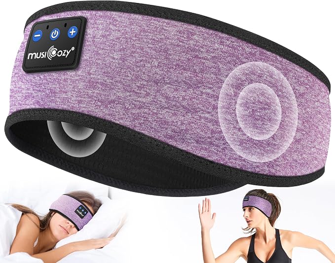 MUSICOZY Sleep Headphones Bluetooth 5.4 Headband, Wireless Earphones Music by MUSICOZY