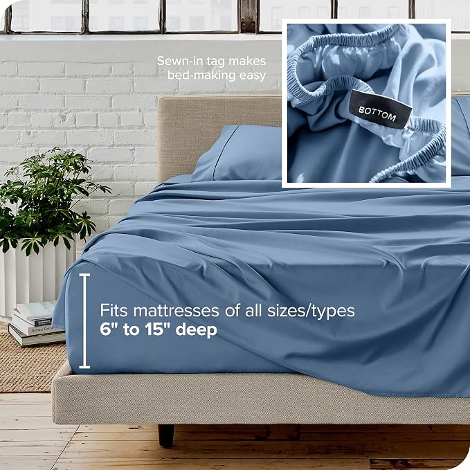 Bare Home Short Queen Sheet Set - Image 5