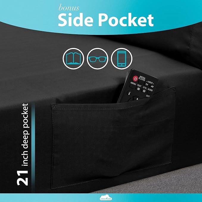 DREAMCARE King Size Sheets Set - Image 3