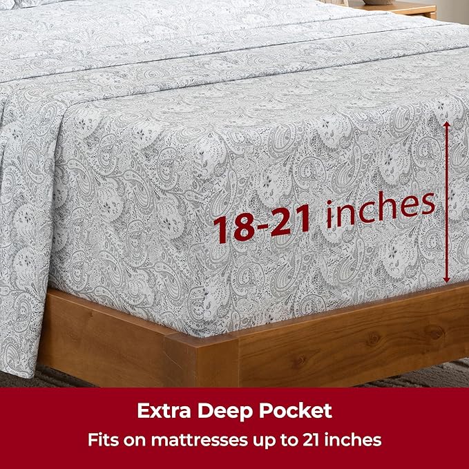 Mellanni Extra Deep California King Sheets - Image 6