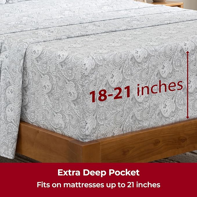 Mellanni Extra Deep King Sheets - Image 6