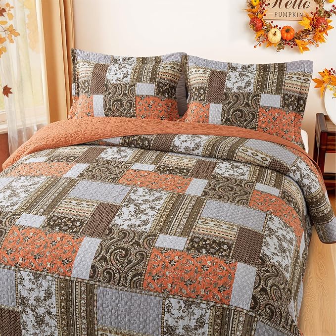 BEDIFANY Farmhouse Cotton Quilts Queen Size - Image 9