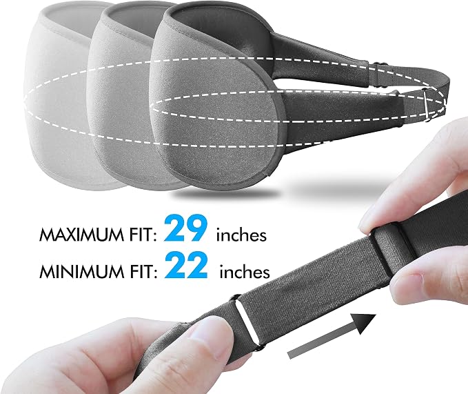 Sleep Eye Mask for Men Women, Sleeping Mask for Side Sleeper, Travel Blackout - Image 4