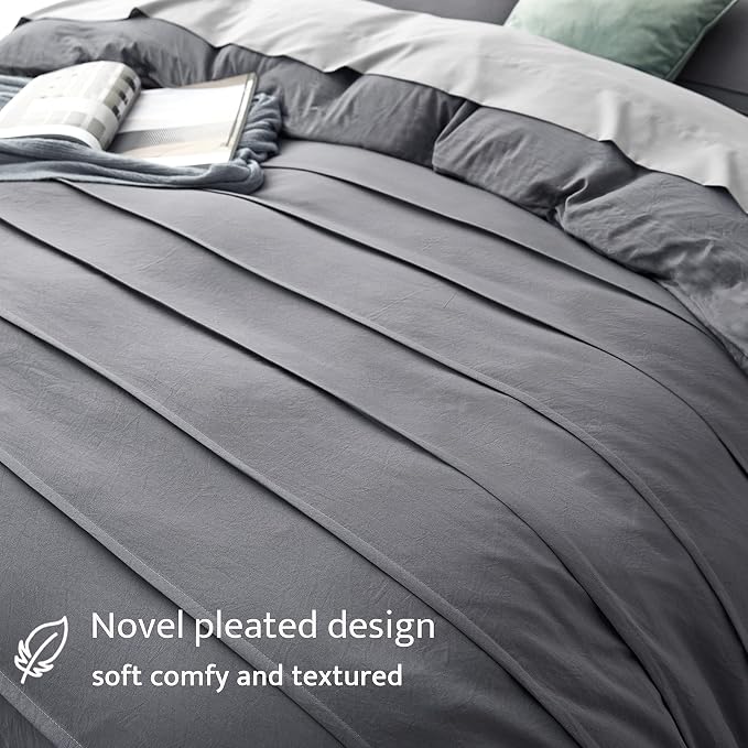 Oli Anderson Grey Duvet Cover Queen Size - Image 3