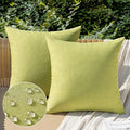MIULEE Pack of 2 Decorative Outdoor Solid Waterproof Throw Pillow Covers Spring by MIULEE