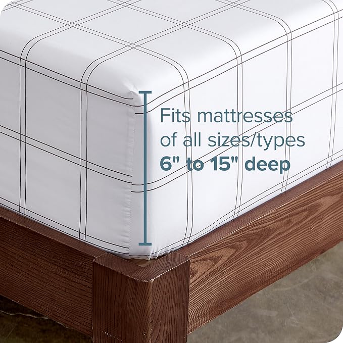 Bare Home Fitted Bottom Sheet King Size - Image 3