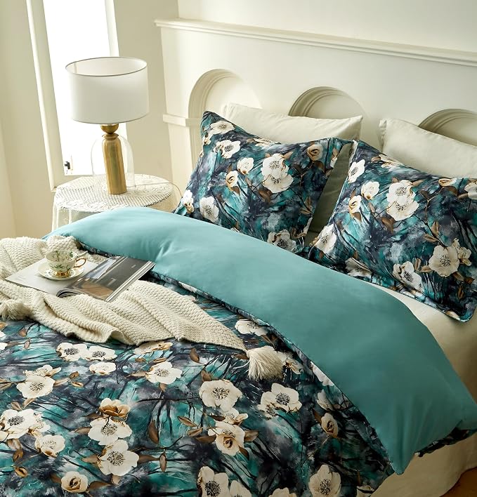 Cupocupa Duvet Cover King Size Set Boho Floral Pattern King Duvet Cover Set - Image 5
