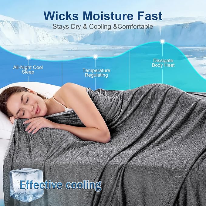 KMUSET Cooling Blanket Twin XL, Double Sided Summer Cooling Blankets - Image 5