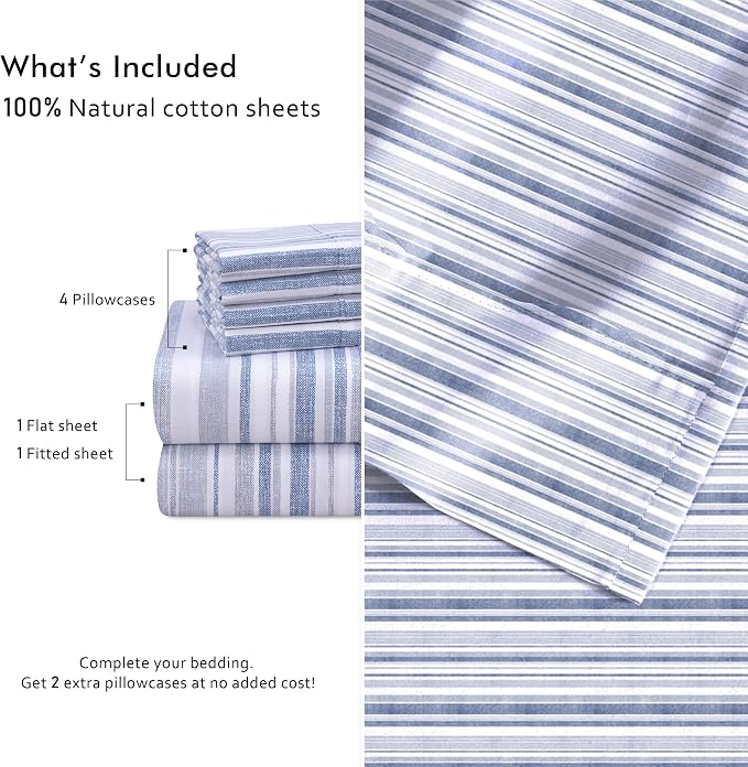 RUVANTI 6 Pcs Cotton Sheets - Image 4