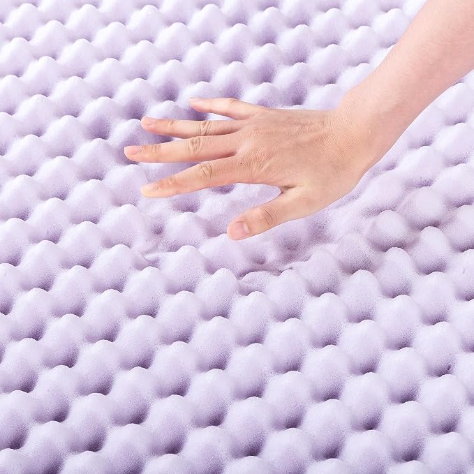 Best Price Mattress 1.5 Inch Egg Crate Memory Foam Mattress Topper - Image 4