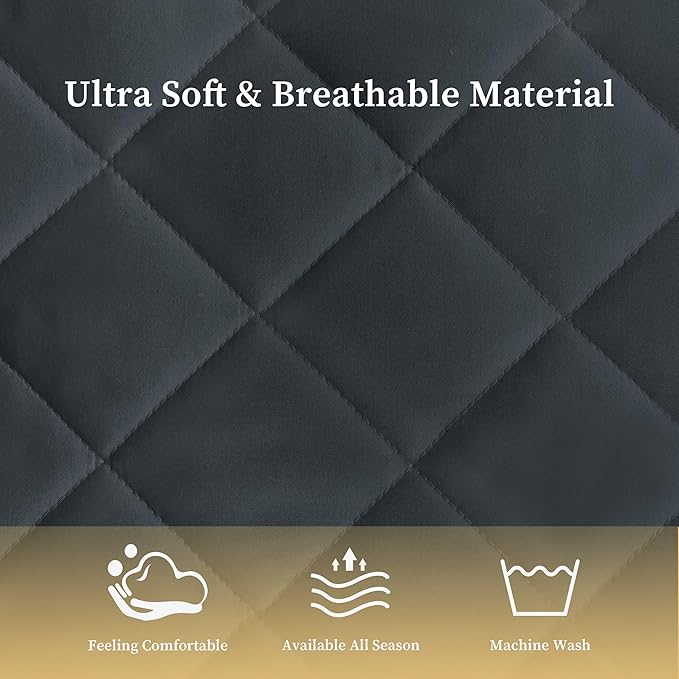 Quilted Fitted Cal King Mattress Pad Cover, Waterproof Mattress Protector - Image 4