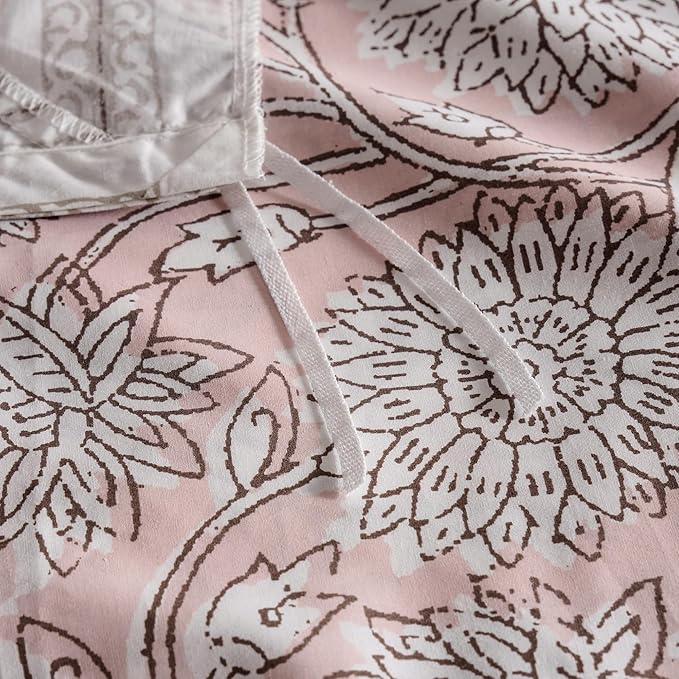 Levtex Home Adare Blush Reversible Twin Duvet Cover Set - Image 6