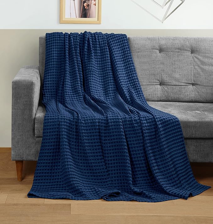 Utopia Bedding 100% Cotton Waffle Weave Blanket King Size - Image 4