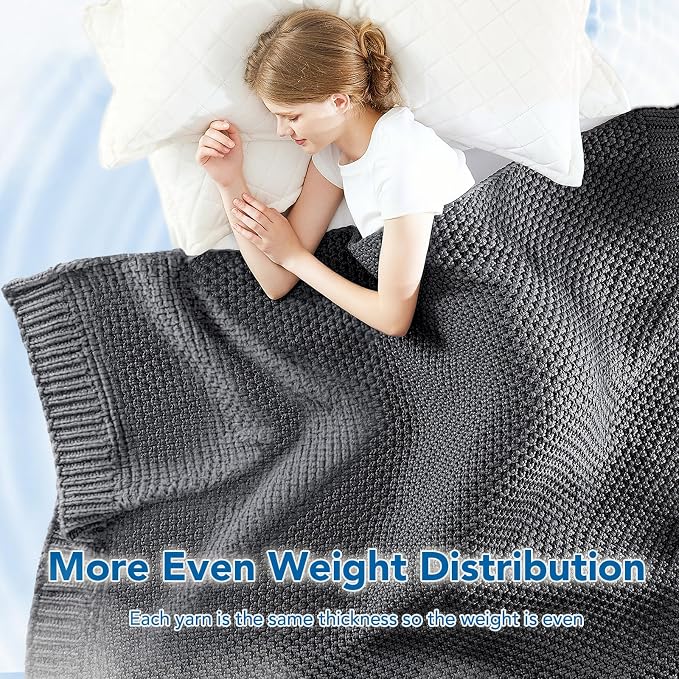 Topcee Knitted Weighted Blanket - Image 5