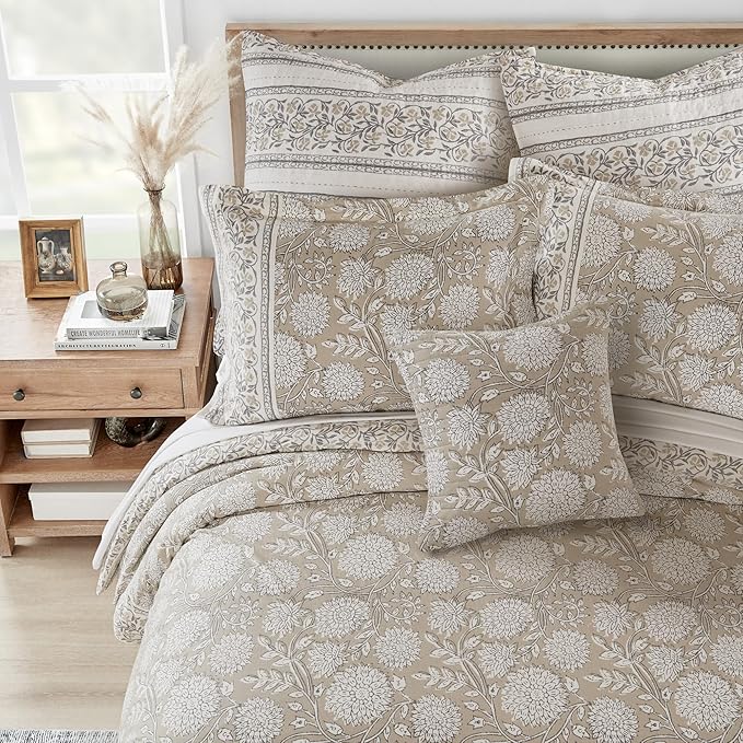 Levtex Home Adare Taupe Reversible King/Cal King Comforter Set - Image 4