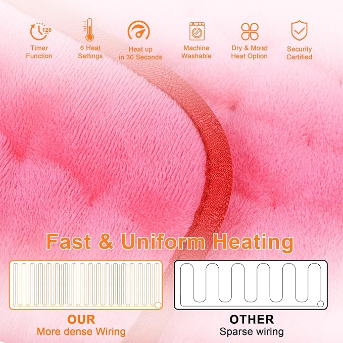 Deepsoon Heating Pad, Electric Heating Pads - Image 5