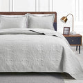 Love's cabin Quilts for Queen Bed Light Grey Bedspreads Bedding Set by Lovescabin
