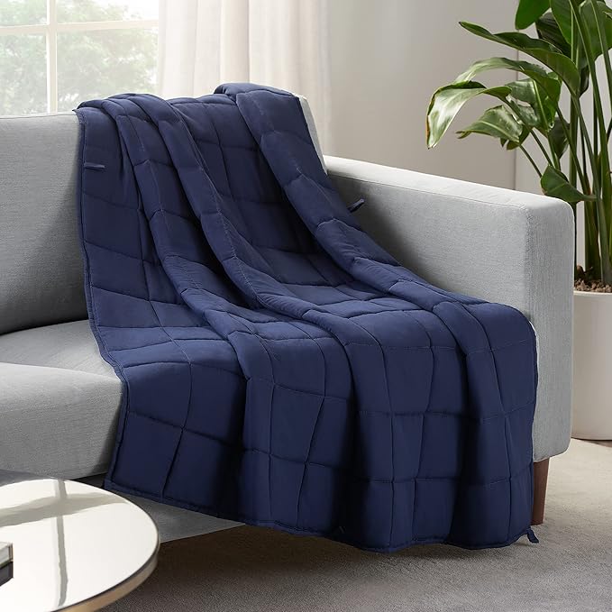 SERTA Zen Rest Wrinkle Resistant Adult Heavy Weighted Throw Blanket Filled by Serta