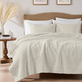 palassio Beige Paisley 100% Cotton Quilt Twin Size Bedding Sets by PALASSIO