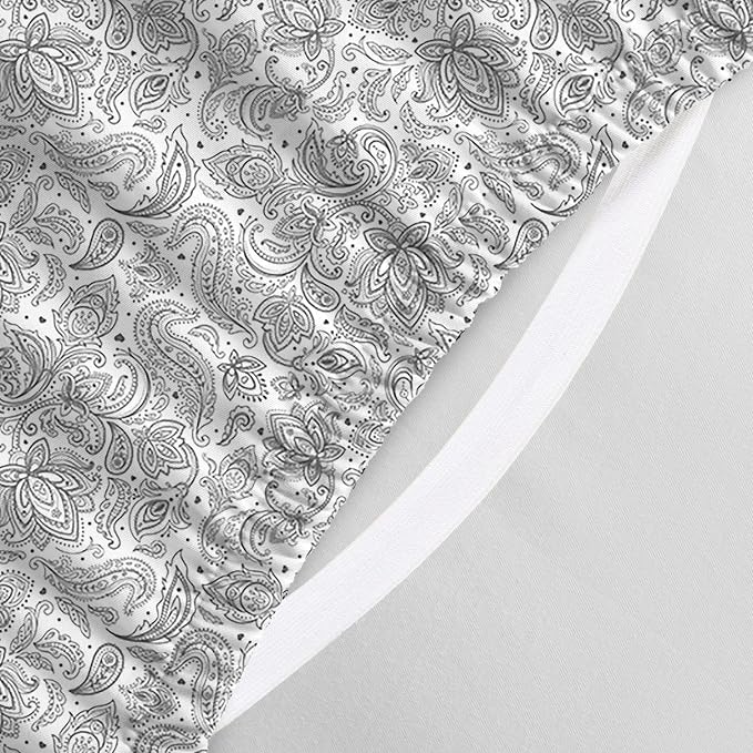 Elegant Comfort Luxury Soft Bed Sheets Paisley Pattern - Image 4