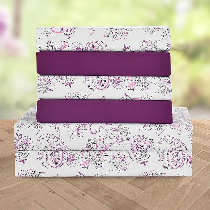 Elegant Comfort Luxury Soft Bed Sheets Paisley Pattern - Image 2