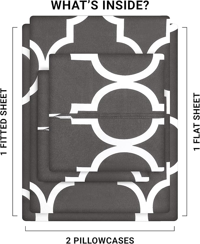 Utopia Bedding Full Sheet Set, Soft Microfiber 4 Piece Bed Sheets - Image 3