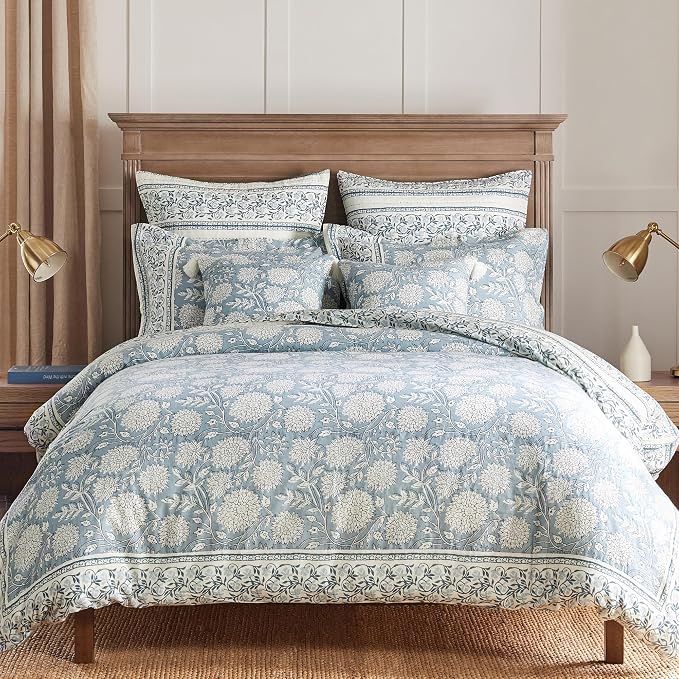 Levtex Home Adare Blue Reversible Queen Duvet Cover Set by LevtexHome