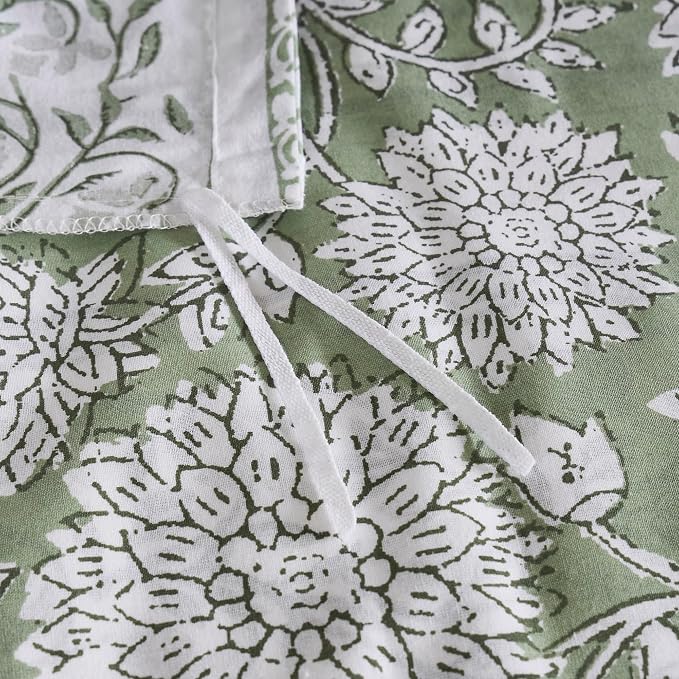 Levtex Home Adare Sage Reversible Queen Duvet Cover Set - Image 7