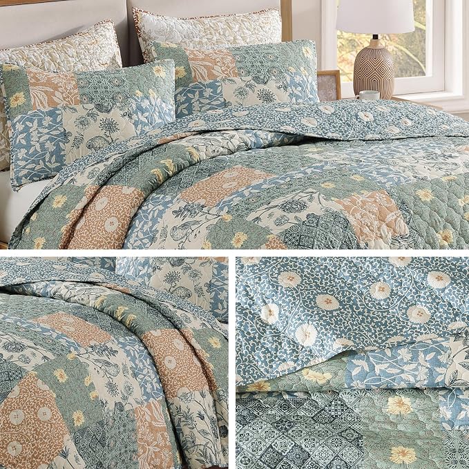CASAAGUSTO Queen Quilt Set - Image 8